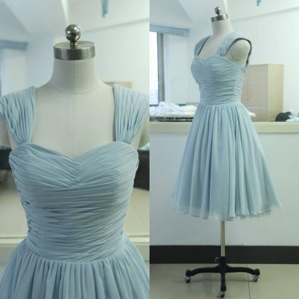 Cap Sleeve Chiffon Bridesmaid Dress A-line..