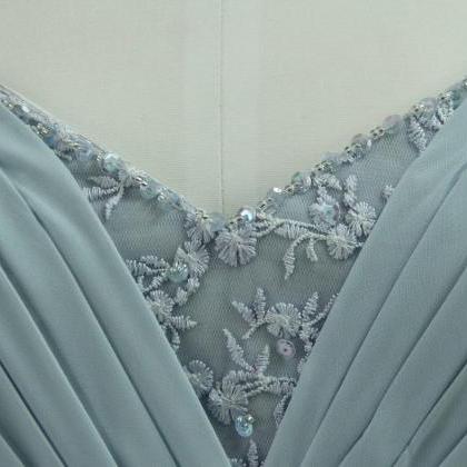 Sweetheart Bay Blue Woman Wedding Party Gown Light..
